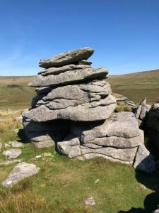 Stack of rocks located at Dartmoor UK
