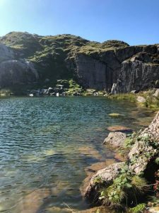 Lake on a sunny day at Dartmoor UK